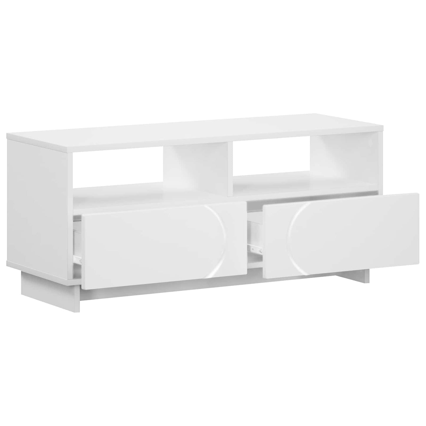 vidaXL TV Stand 90 x 34.5 x 40 cm White Engineered Wood