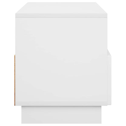 vidaXL TV Stand 90 x 34.5 x 40 cm White Engineered Wood