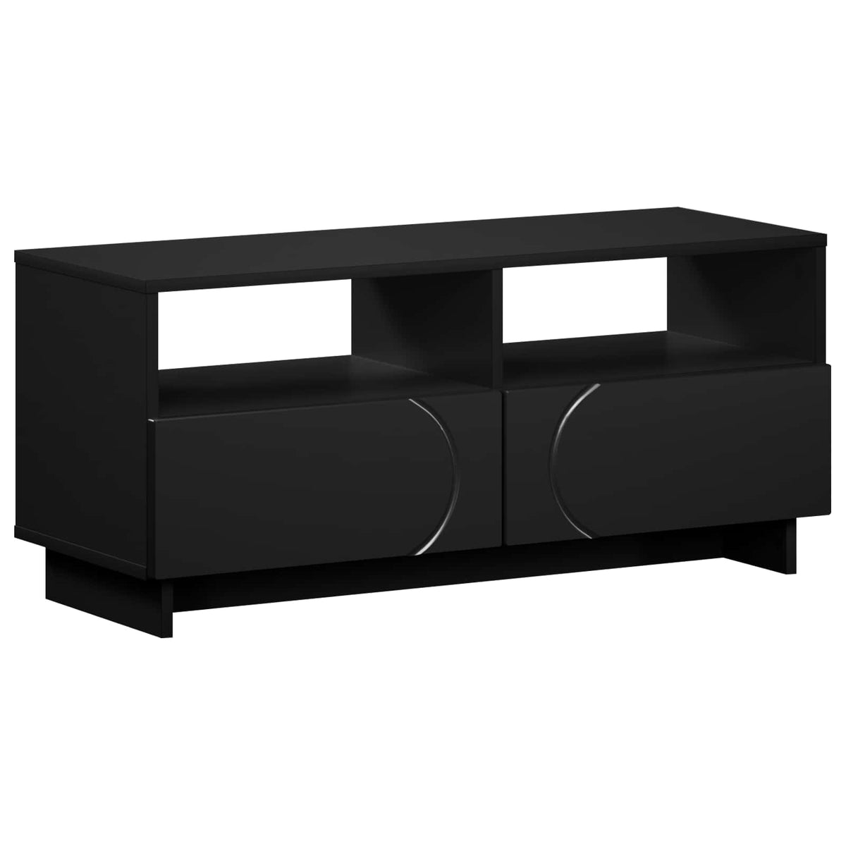 vidaXL TV Stand 90 x 34.5 x 40 cm Black Engineered Wood