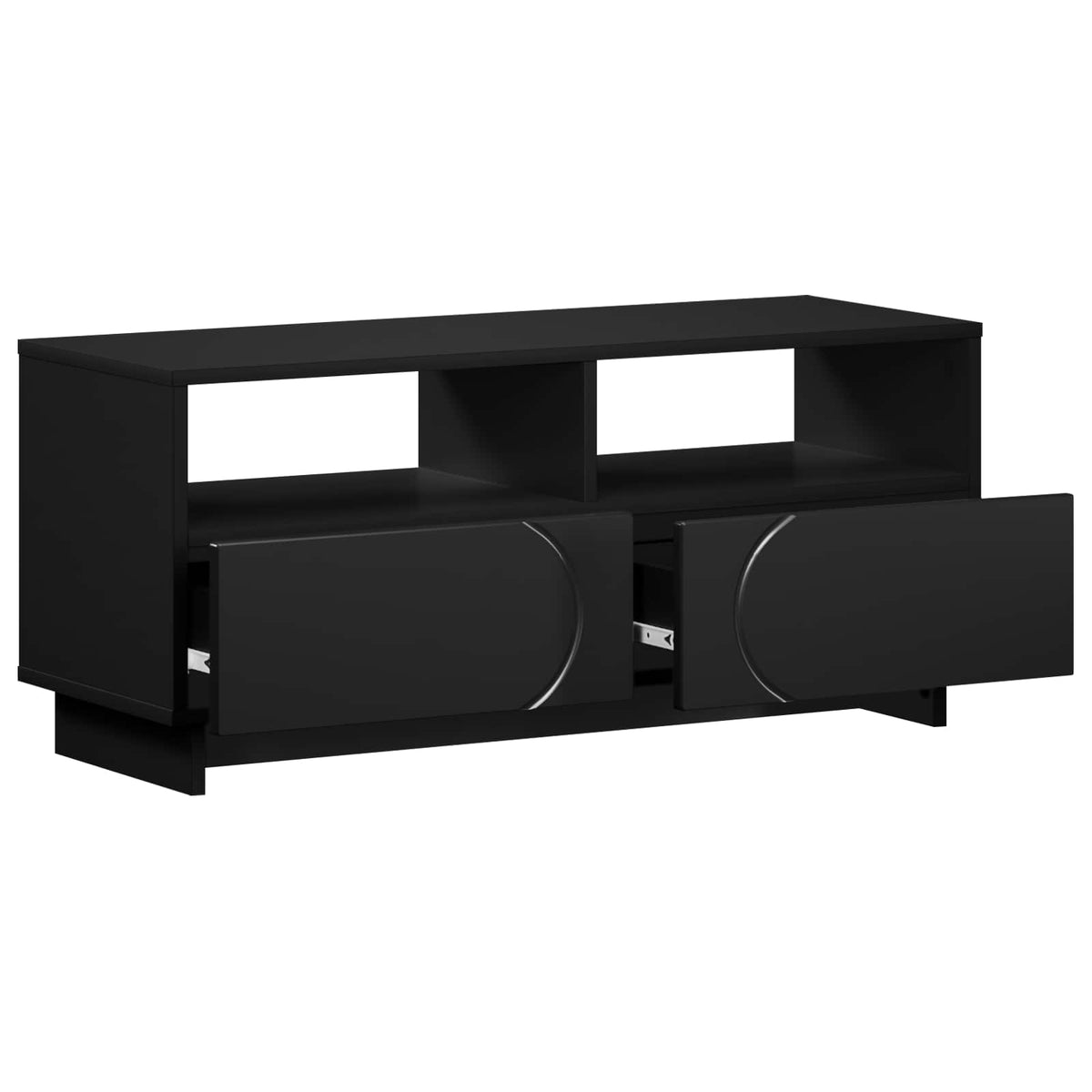 vidaXL TV Stand 90 x 34.5 x 40 cm Black Engineered Wood