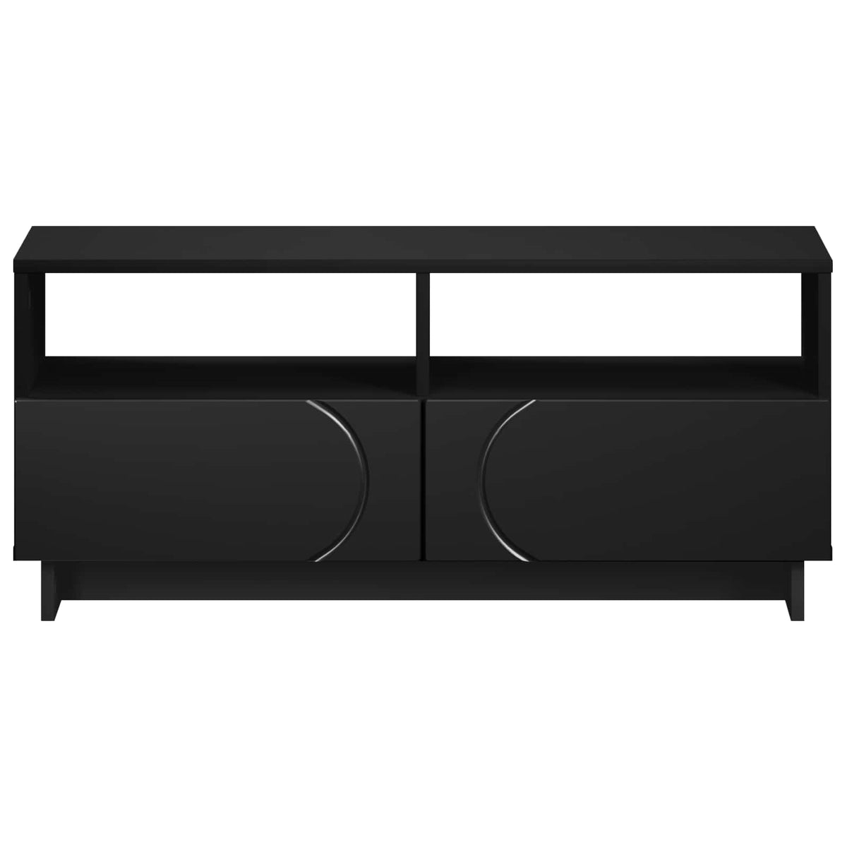 vidaXL TV Stand 90 x 34.5 x 40 cm Black Engineered Wood