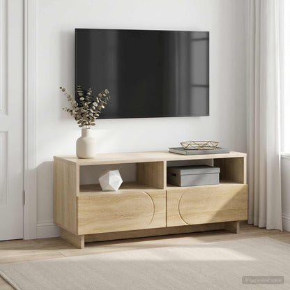 vidaXL TV Stand 90 x 34.5 x 40 cm Sonoma Oak Engineered Wood