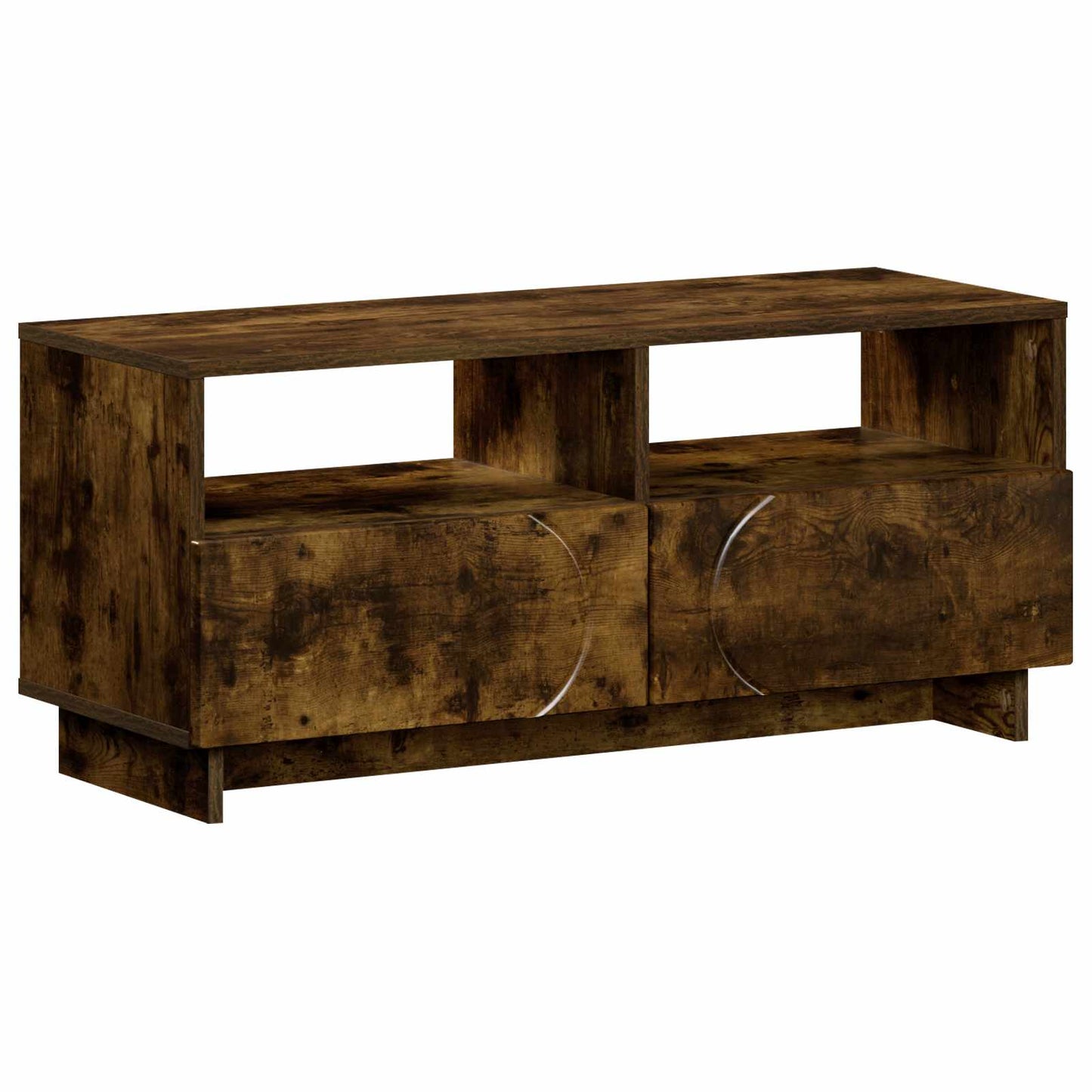 vidaXL TV Stand 90 x 34.5 x 40 cm Smoked Oak Engineered Wood