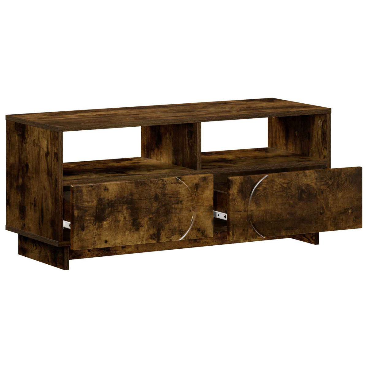 vidaXL TV Stand 90 x 34.5 x 40 cm Smoked Oak Engineered Wood