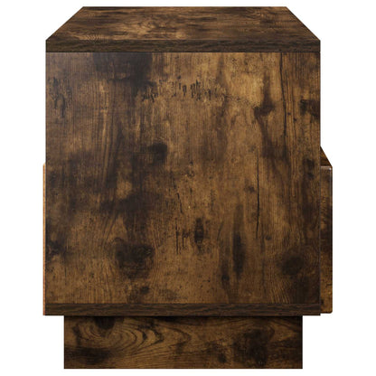 vidaXL TV Stand 90 x 34.5 x 40 cm Smoked Oak Engineered Wood