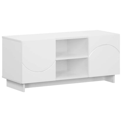 vidaXL TV Stand 90 x 34.5 x 40 cm White Engineered Wood
