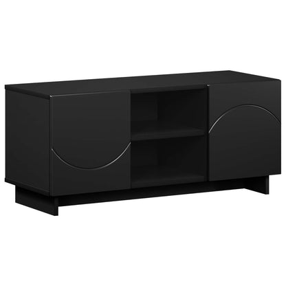 vidaXL TV Stand 90 x 34.5 x 40 cm Black Engineered Wood