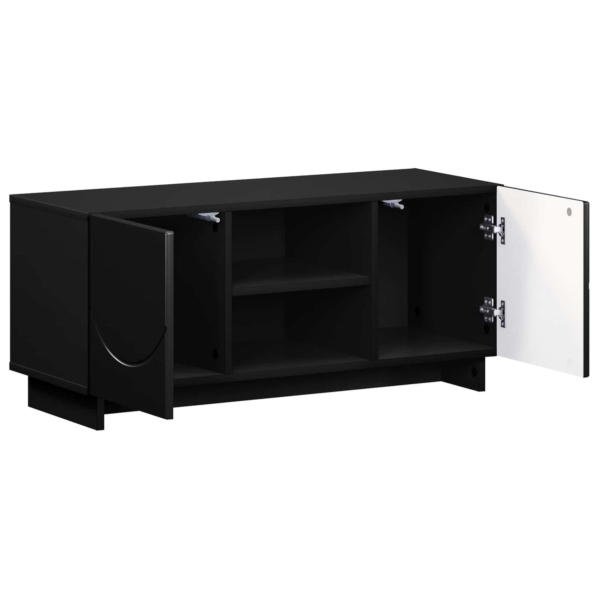 vidaXL TV Stand 90 x 34.5 x 40 cm Black Engineered Wood