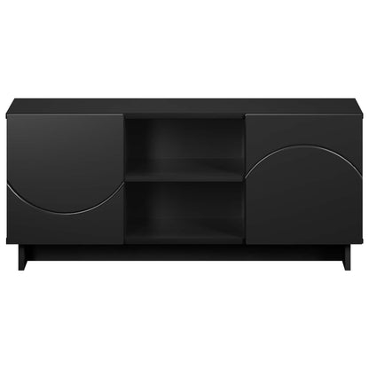 vidaXL TV Stand 90 x 34.5 x 40 cm Black Engineered Wood