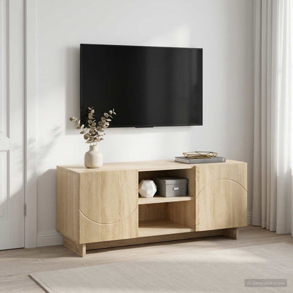 vidaXL TV Stand 90 x 34.5 x 40 cm Sonoma Oak Engineered Wood