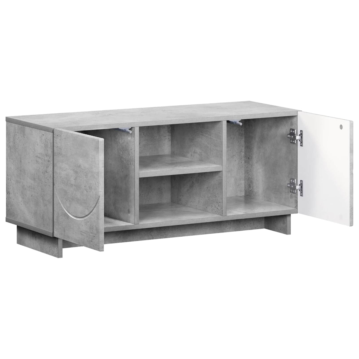 vidaXL TV Stand 90 x 34.5 x 40 cm Concrete Grey Engineered Wood