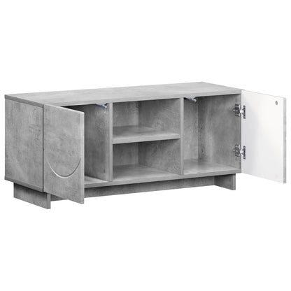 vidaXL TV Stand 90 x 34.5 x 40 cm Concrete Grey Engineered Wood