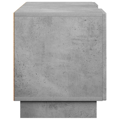 vidaXL TV Stand 90 x 34.5 x 40 cm Concrete Grey Engineered Wood