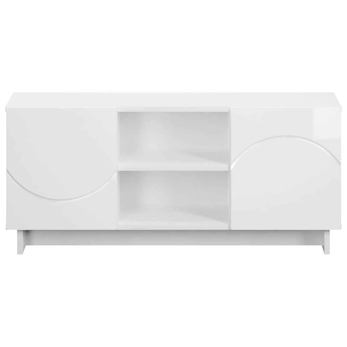 vidaXL TV Stand 90 x 34.5 x 40 cm High Gloss White Engineered Wood