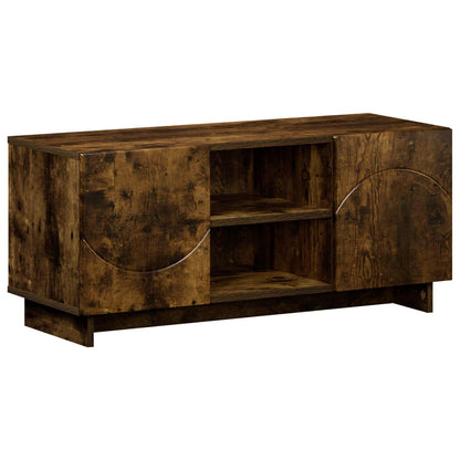vidaXL TV Stand 90 x 34.5 x 40 cm Smoked Oak Engineered Wood