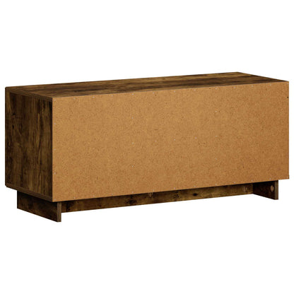 vidaXL TV Stand 90 x 34.5 x 40 cm Smoked Oak Engineered Wood
