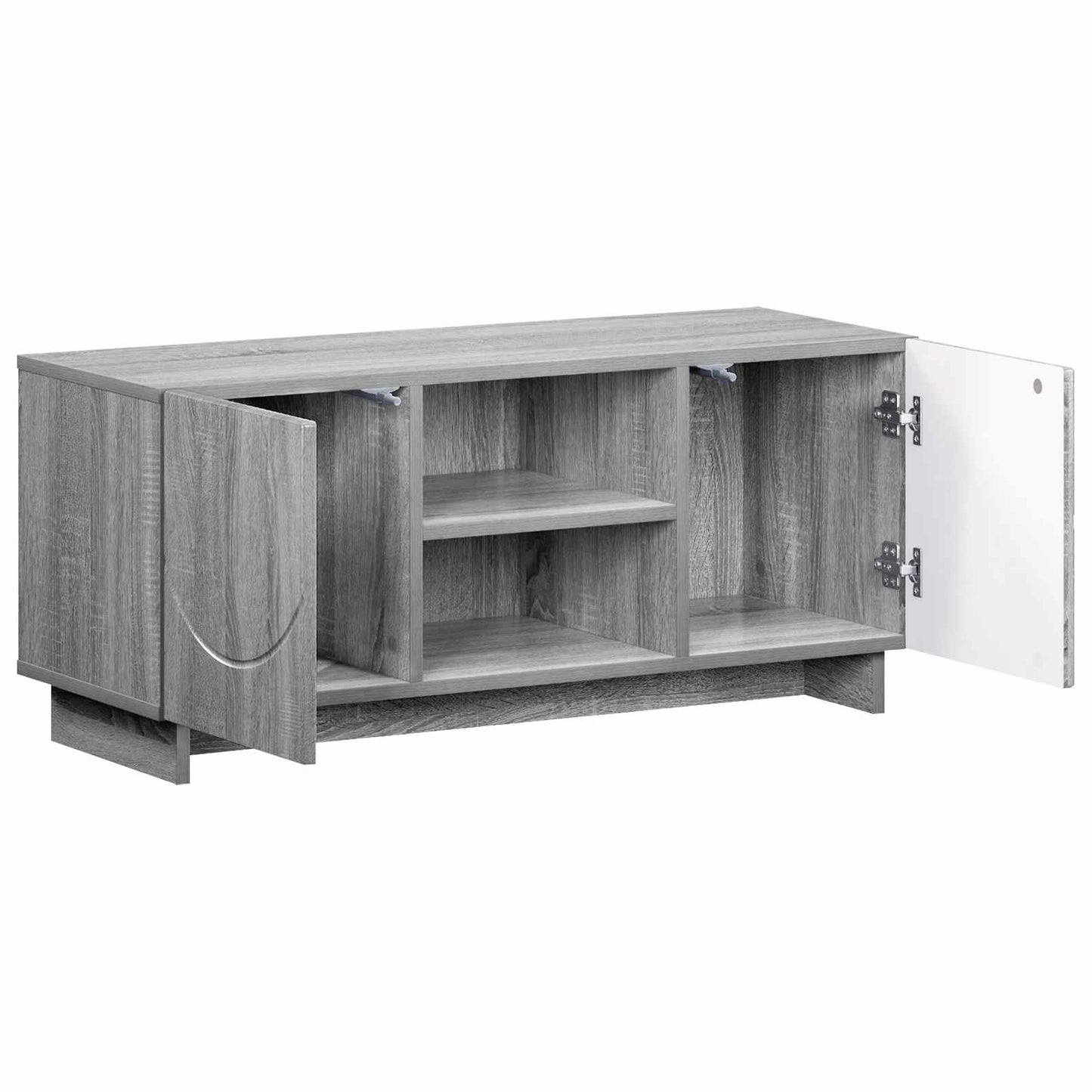vidaXL TV Stand 90 x 34.5 x 40 cm Grey Sonoma Engineered Wood