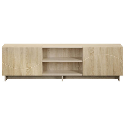 vidaXL TV Stand 140 x 34.5 x 40 cm Sonoma Oak Engineered Wood