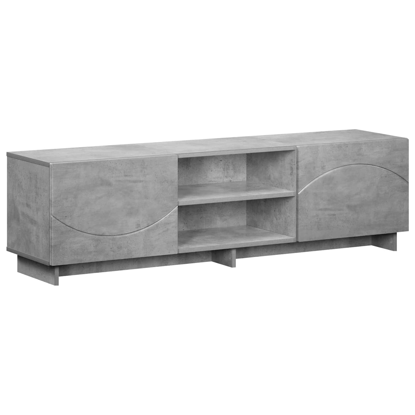 vidaXL TV Stand 140 x 34.5 x 40 cm Concrete Grey Engineered Wood