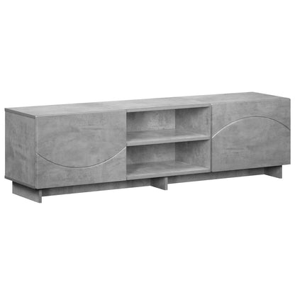 vidaXL TV Stand 140 x 34.5 x 40 cm Concrete Grey Engineered Wood