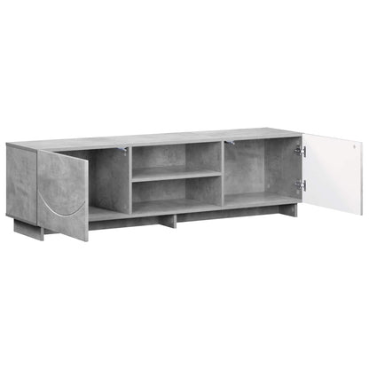 vidaXL TV Stand 140 x 34.5 x 40 cm Concrete Grey Engineered Wood