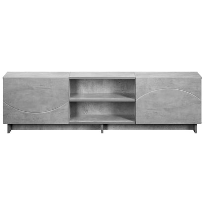 vidaXL TV Stand 140 x 34.5 x 40 cm Concrete Grey Engineered Wood