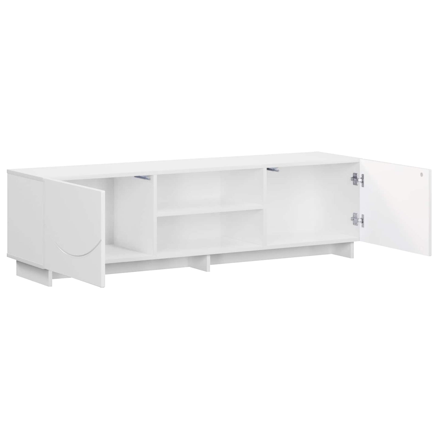 vidaXL TV Stand 140 x 34.5 x 40 cm High Gloss White Engineered Wood