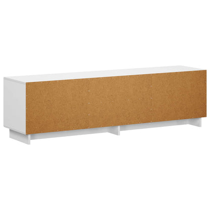 vidaXL TV Stand 140 x 34.5 x 40 cm High Gloss White Engineered Wood