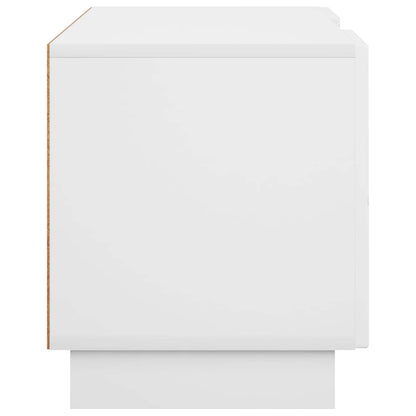 vidaXL TV Stand 140 x 34.5 x 40 cm High Gloss White Engineered Wood