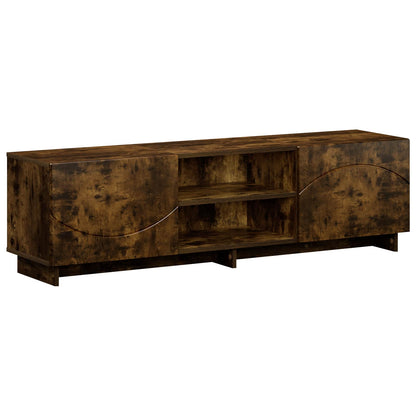vidaXL TV Stand 140 x 34.5 x 40 cm Smoked Oak Engineered Wood