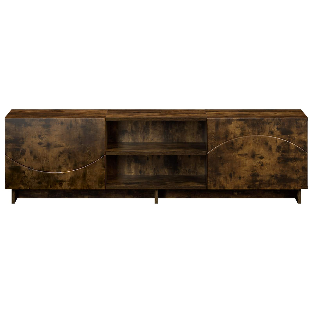 vidaXL TV Stand 140 x 34.5 x 40 cm Smoked Oak Engineered Wood