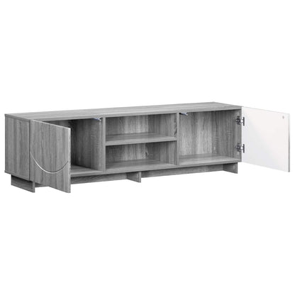 vidaXL TV Stand 140 x 34.5 x 40 cm Grey Sonoma Engineered Wood