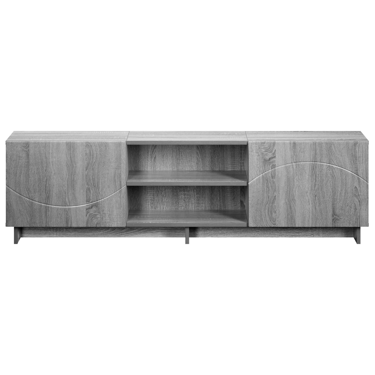 vidaXL TV Stand 140 x 34.5 x 40 cm Grey Sonoma Engineered Wood