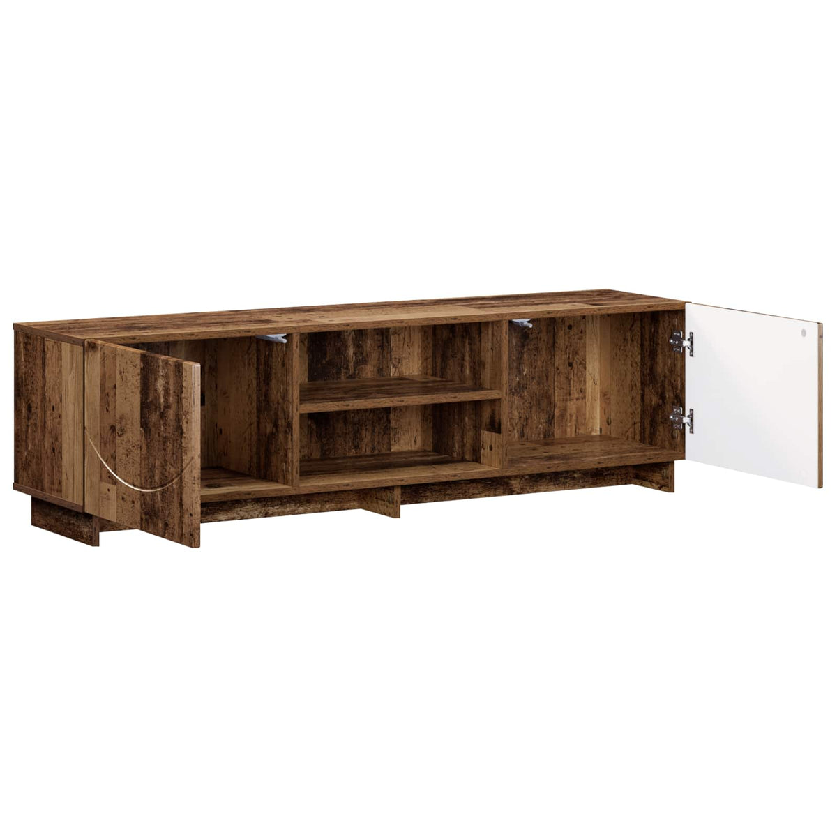 vidaXL TV Stand 140 x 34.5 x 40 cm Old Wood Engineered Wood