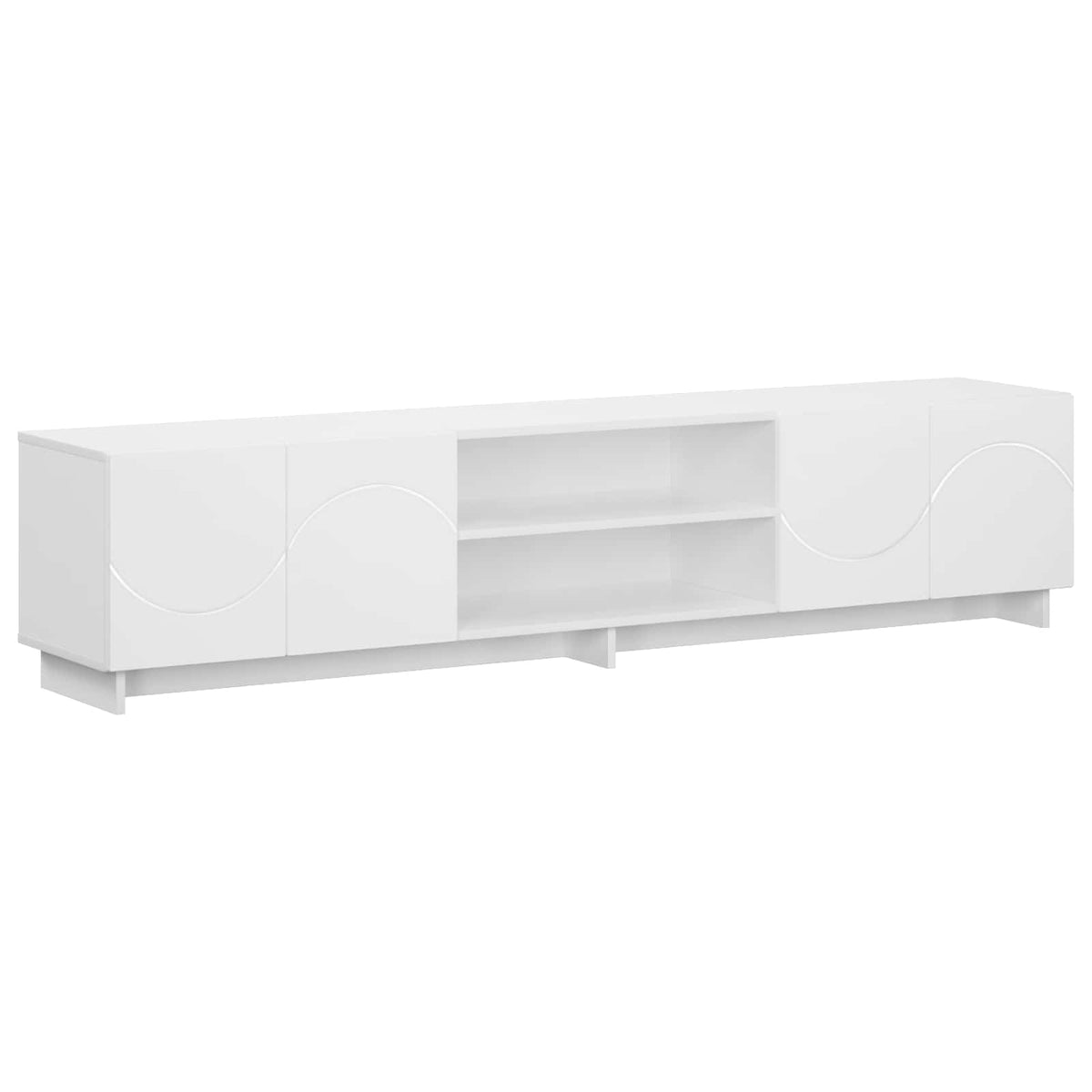 vidaXL TV Stand 180 x 34.5 x 40 cm White Engineered Wood
