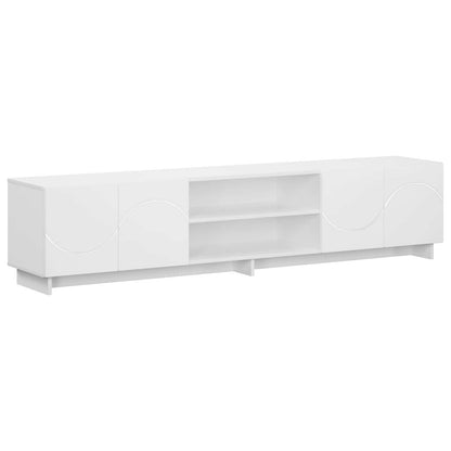 vidaXL TV Stand 180 x 34.5 x 40 cm White Engineered Wood