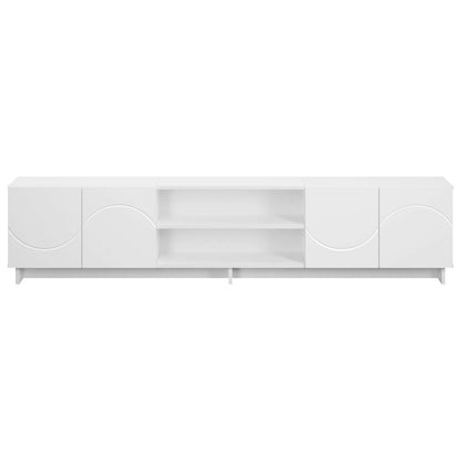 vidaXL TV Stand 180 x 34.5 x 40 cm White Engineered Wood