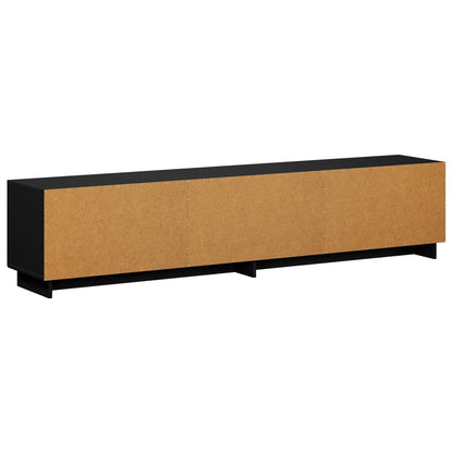 vidaXL TV Stand 180 x 34.5 x 40 cm Black Engineered Wood