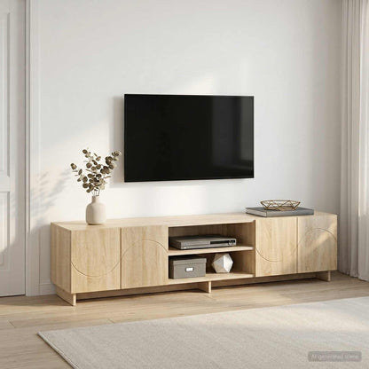 vidaXL TV Stand 180 x 34.5 x 40 cm Sonoma Oak Engineered Wood