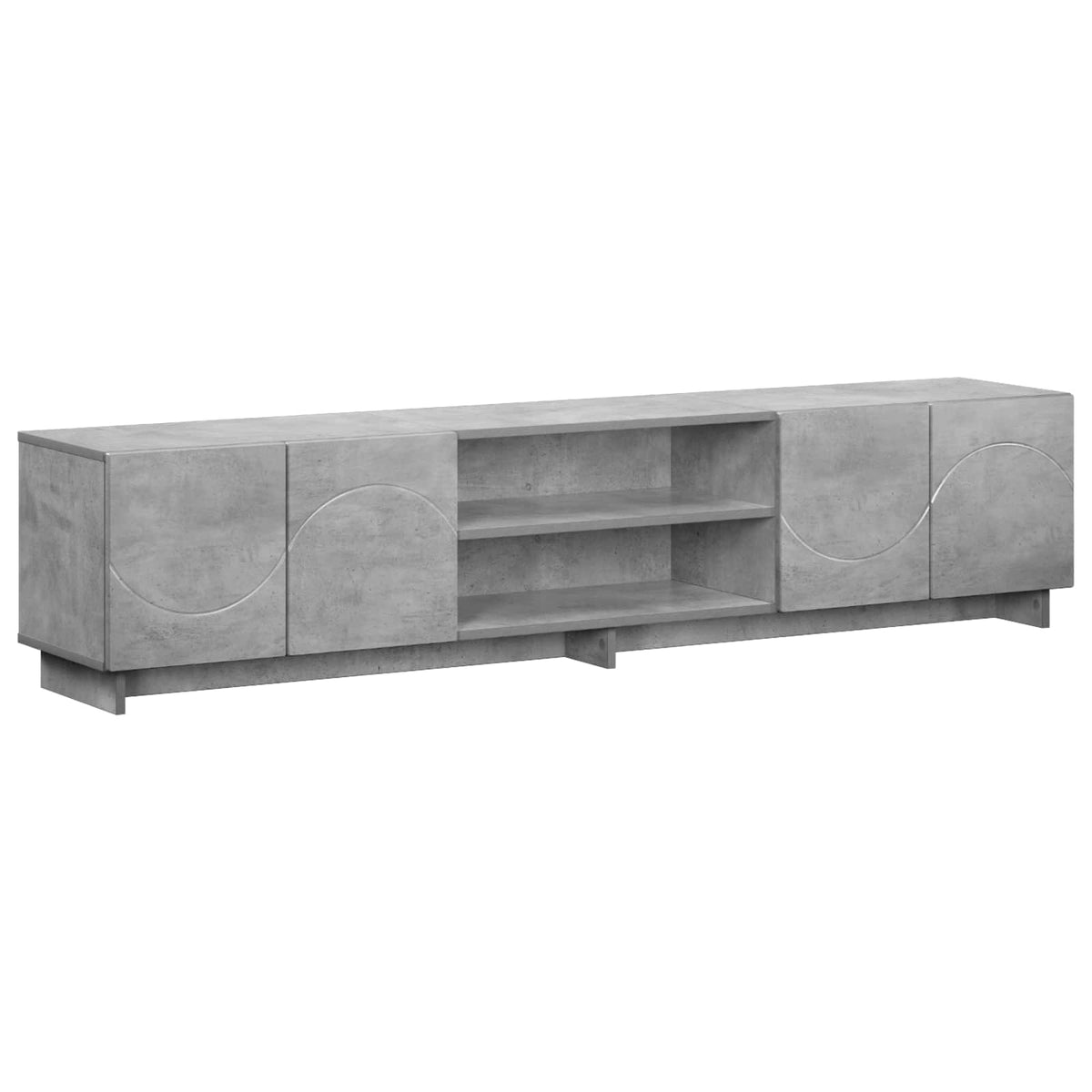 vidaXL TV Stand 180 x 34.5 x 40 cm Concrete Grey Engineered Wood