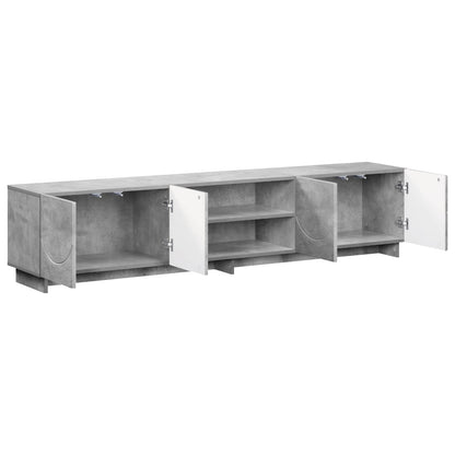 vidaXL TV Stand 180 x 34.5 x 40 cm Concrete Grey Engineered Wood
