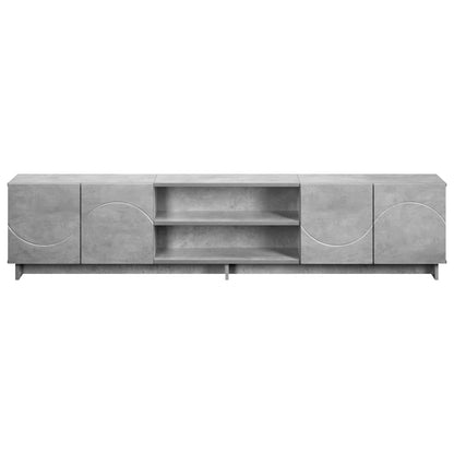 vidaXL TV Stand 180 x 34.5 x 40 cm Concrete Grey Engineered Wood
