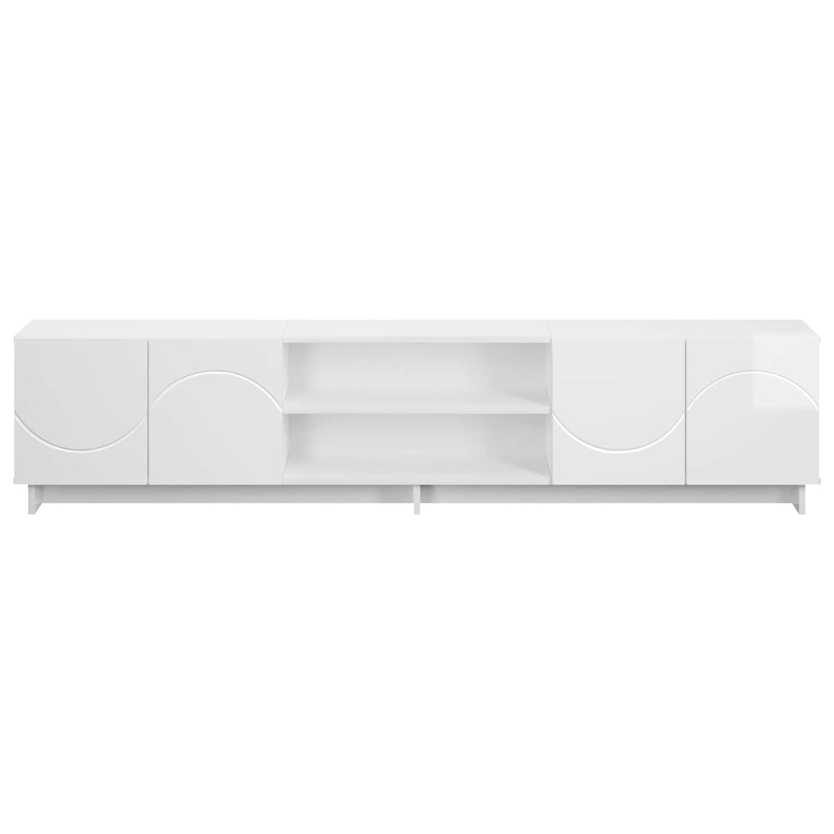 vidaXL TV Stand 180 x 34.5 x 40 cm High Gloss White Engineered Wood