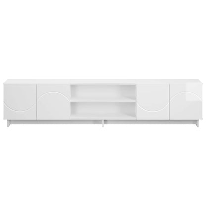 vidaXL TV Stand 180 x 34.5 x 40 cm High Gloss White Engineered Wood