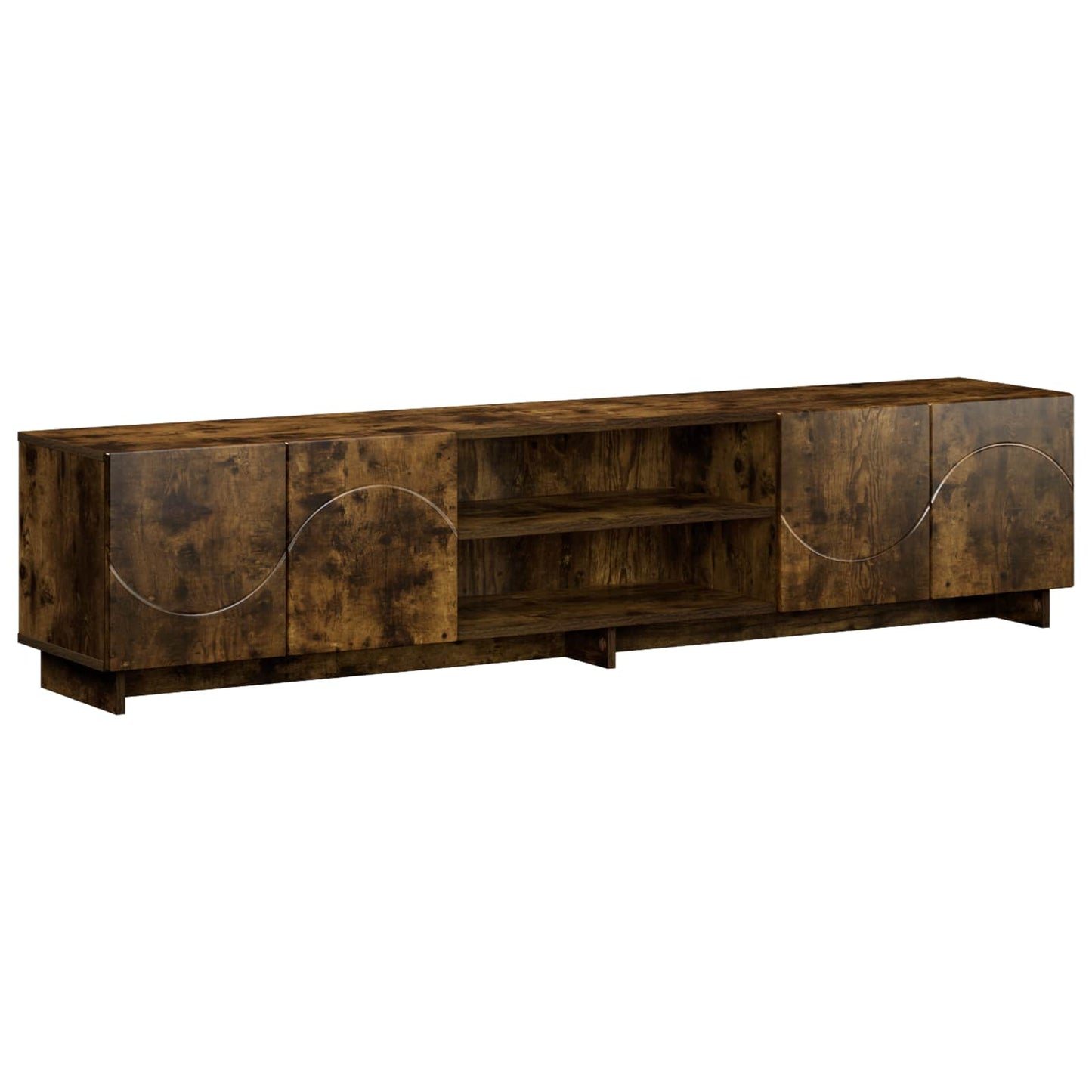 vidaXL TV Stand 180 x 34.5 x 40 cm Smoked Oak Engineered Wood