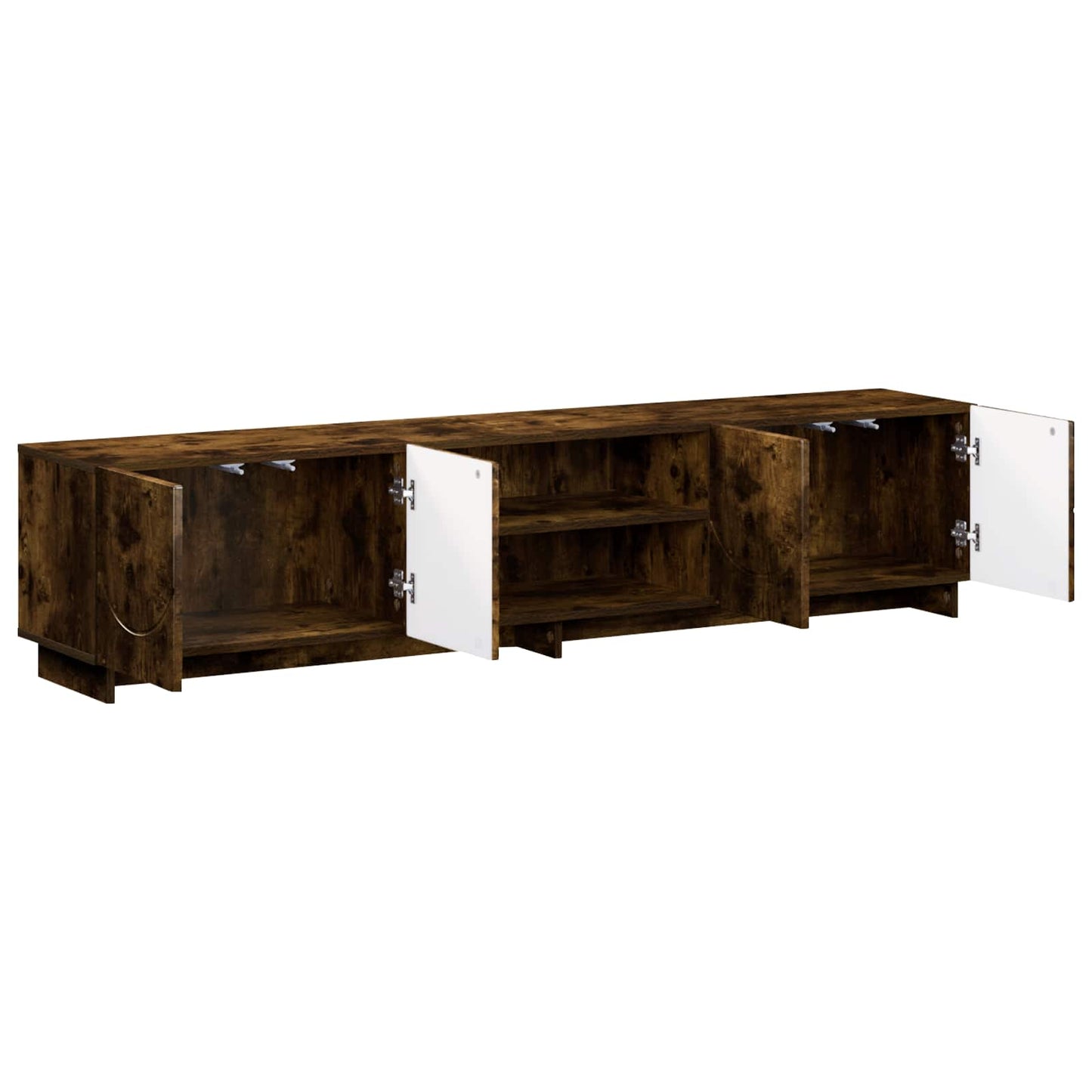 vidaXL TV Stand 180 x 34.5 x 40 cm Smoked Oak Engineered Wood