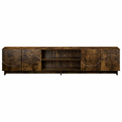 vidaXL TV Stand 180 x 34.5 x 40 cm Smoked Oak Engineered Wood