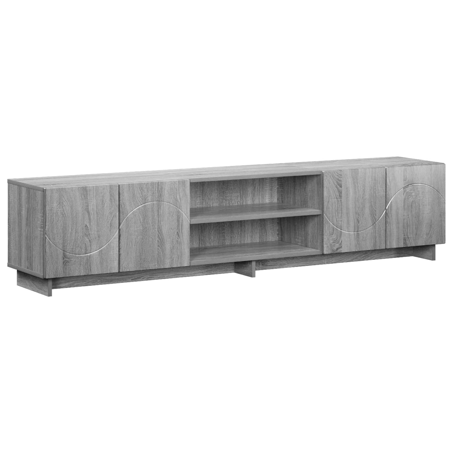 vidaXL TV Stand 180 x 34.5 x 40 cm Grey Sonoma Engineered Wood