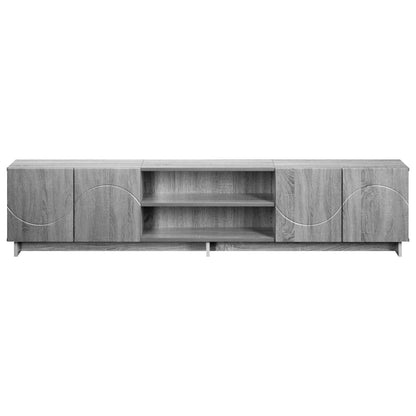 vidaXL TV Stand 180 x 34.5 x 40 cm Grey Sonoma Engineered Wood