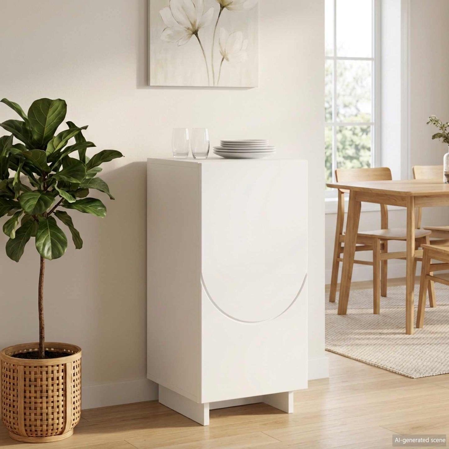 vidaXL Sideboard White 33.5 x 34.5 x 75 cm Engineered Wood